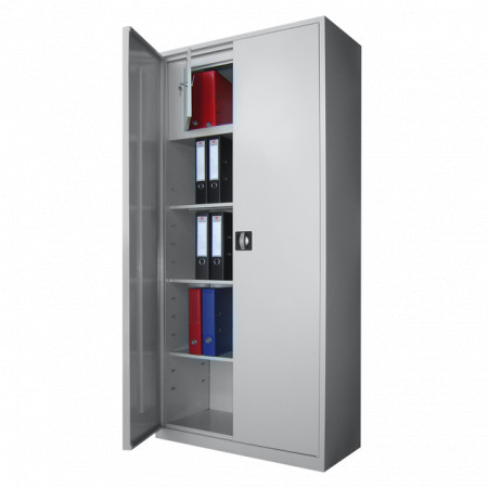 Dulap metalic 3 polițe și casetă MATRIX A175 900x400x1900mm