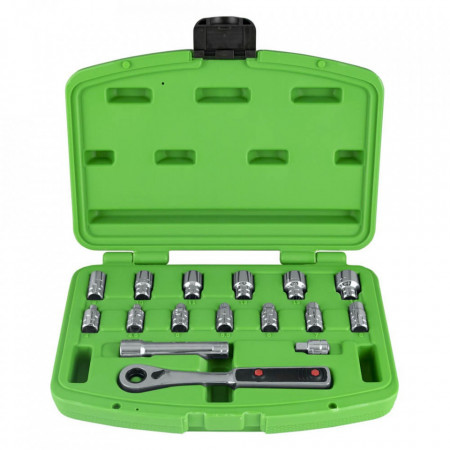 Set de 17 Tubulare pt. prezoane si bare Filetate