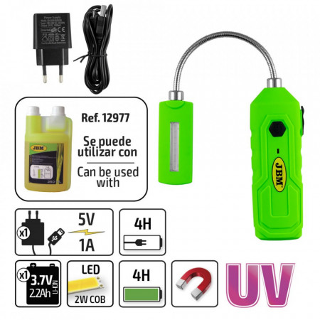 Lampa portabila pe led-uri UV cu baza magnetica