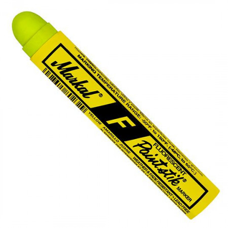 Creion cu Vopsea Solida Fluorescenta, Varf Boldat, Recomandat pentru Suprafete cu Lumina Slaba, F Paintstik, Markal