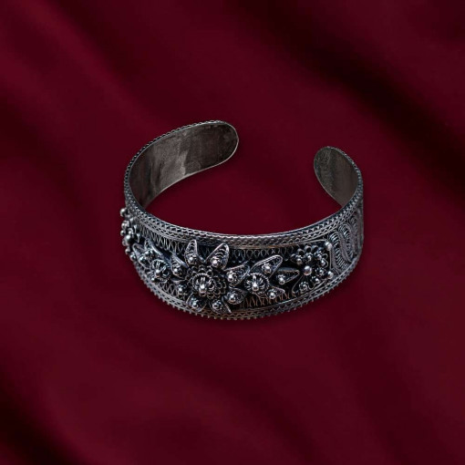 Сребърна Гривна - Разкош - 950 Сребо Филигран