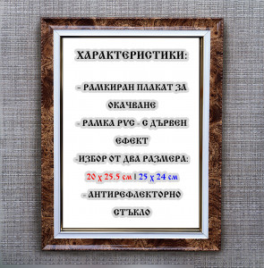 Рамкиран Плакат - Веди - Вариант 1 | ANTIKO.BG - Български Бижута и Подаръци