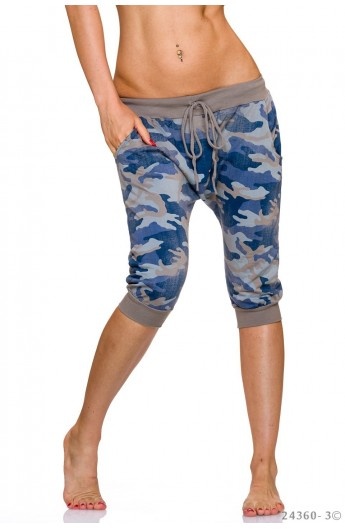 Pantaloni Lejeri cu Imprimeu Camuflaj