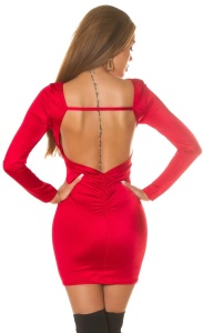 Rochie scurtă mulată cu spatele gol și mâneci lungi – Rochie elegantă sexy damă - Img 6