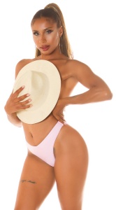 Slip de baie damă brazilian cu talie în V și croială înaltă pe picior - Img 9