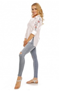 Camasa dama cu guler si imprimeu floral - Img 4