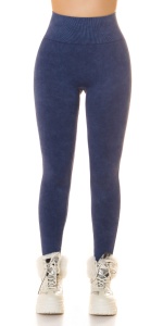 Colanți damă push-up bleumarin, talie înaltă, modelatori, efect anti-celulitic – fit & fashion - Img 10