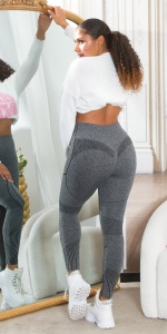 Colanți Modelatori Damă fără Cusături, Talie Înaltă, Push-Up, Textură Elastică - Img 11
