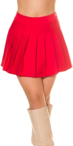 Fustă mini plisată damă, cu talie înaltă, casual-elegantă – diverse culori - Img 2