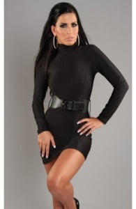 Rochie Mini cu Centura si Spate Decupat - Img 6