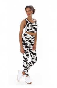 Set fitness 2 piese cu bustiera si colanti