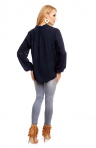 Bluza dama usoara tip ie bleumarin - Img 2