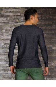 Bluza Decoltata cu Aspect Degradat - Img 4