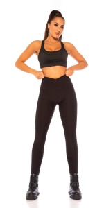 Colanți Modelatori cu Talie Înaltă și Textură Tip Waffle – Push Up & Anti-Celulitic – Negru - Img 11