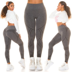 Colanți Modelatori Damă fără Cusături, Talie Înaltă, Push-Up, Textură Elastică - Img 12