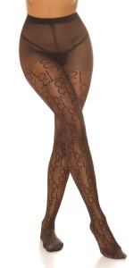 Dresuri damă transparente cu model litere, negre – look modern & elegant - Img 10