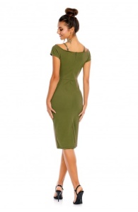 Rochie deasupra genunchilor mulata , kaki - Img 2