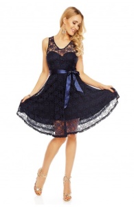Rochie midi din dantela fara maneci - Img 1