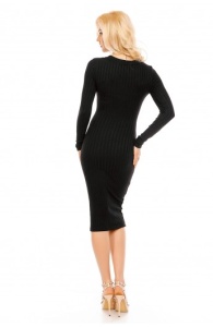 Rochie midi din tricot cu detalii impletite - Img 2