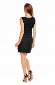 Rochie neagra scurta fara maneci - Img 2