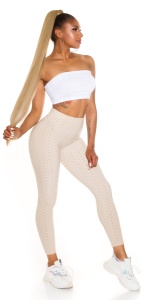 Colanți Dama Modelatori Push-Up cu Talie Înaltă și Textură Anti-Cellulită – Confort & Stil - Img 3