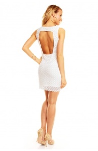 Rochie brodata cu spatele gol - Img 2