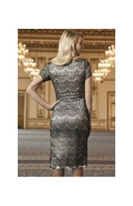 Rochie Midi Retro cu Dantela - Img 3