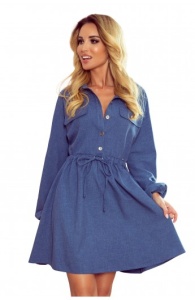 Rochie model camasa cu guler - Img 6