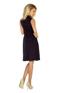 Rochie neagra cu guler ridicat - Img 3