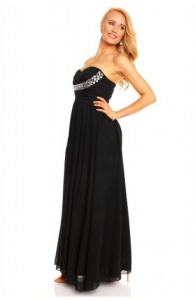 Rochie Neagra de Ocazie cu Aplicatii din Strasuri - Img 3