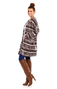 Cardigan Midi cu Maneci Lungi si Detalii Tip Ate - Img 3