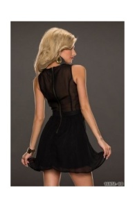 Rochie Babydoll Latex si Voal - Img 4