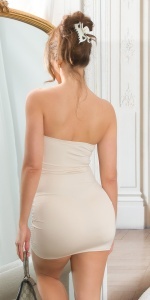 Rochie mini bandeau sclipitoare cu decupaje pentru club și petrecere - Img 12