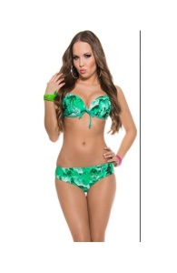 Costum de Baie cu Sutien Push Up si Slip Normal - Img 13