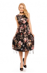 Rochie cu Model In Flori Pentru Femei - Img 3