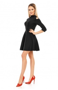 Rochie Mini BabyDoll cu Maneci Trei Sferturi - Img 7