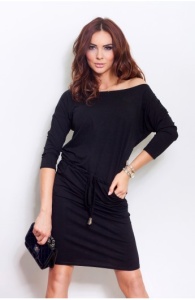 Rochie Numoco casual cu buzunare bleumarin - Img 1