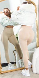 Colanți modelatori cu talie înaltă pentru femei, din material elastic și confortabil – efect push-up, perfecți pentru fitness, yoga sau ținute casual - Img 5
