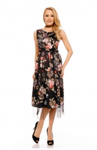 Rochie cu Model In Flori Pentru Femei - Img 1