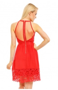 Rochie eveniment scurta cu aplicatii din dantela - Img 11