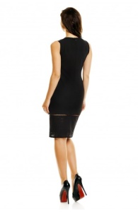 Rochie Midi Neagra Fara Maneci - Img 4