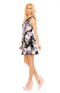 Rochie mini cu Imprimeu Amplu Floral - Img 4