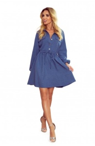 Rochie model camasa cu guler - Img 7
