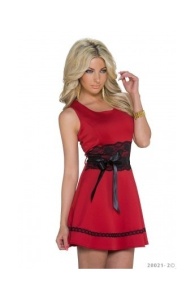 Rochie Scurta Babydoll cu Aplicatii Decorative - Img 3