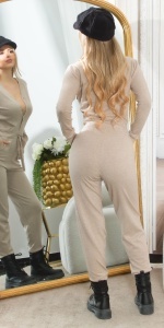 Salopetă casual damă cu nasturi și cordon în talie – stil modern și confortabil - Img 3