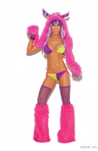 Bikini de Animatie in Doua Culori