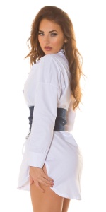 Corset Denim Modelator talie – Betelie Dama cu Șiret, Fashion Street Style - Img 10