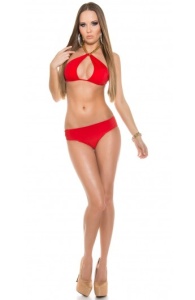 Costum de Baie Sexy cu Detaliu Auriu la Gat - Img 8