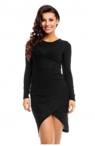 Rochie Mini Asimetrica cu Fusta Parte peste Parte - Img 5