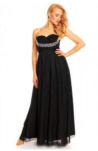 Rochie Neagra de Ocazie cu Aplicatii din Strasuri - Img 4